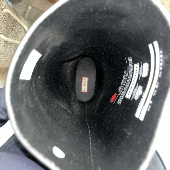 Hunter Original Tall Gloss Rain Boots Black Women’s - Picture 10 of 12